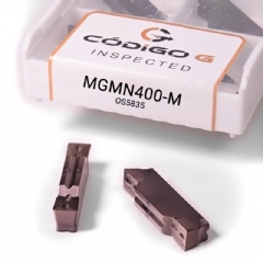 Inserto MGMN400 M TiAlSin Pastilha de Metal Duro para Aço Inox, Grade 5835 - 10 peças