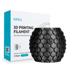 Filamento Sunlu Silk PLA+ Preto - Black - 1.75mm 1kg 