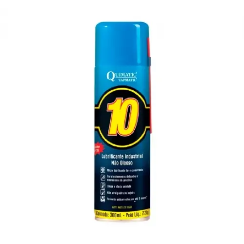 Lubrificante Industrial nao oleoso Spray 300ml Quimatic 10