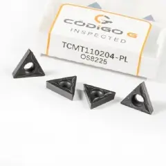 Inserto TCMT110204 PL Pastilha de Metal Duro para Aço, Grade 8225 - 10 peças