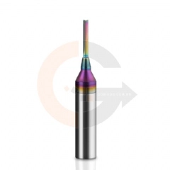Fresa TCT 2 cortes retos 3mmx20mm Haste 1/2 - Cobertura DLC