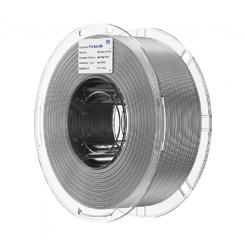Filamento PLA Aura Silk Silver   Prata   BIQU   1.75mm 1kg 