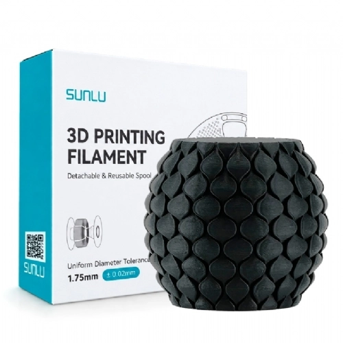 Filamento Sunlu PLA Classico Preto   Black   1.75mm 1kg 