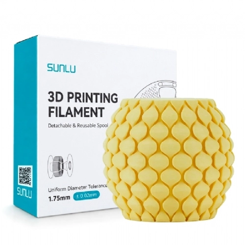 Filamento Sunlu PLA Classico Amarelo Limao   Lemon Yellow   1.75mm 1kg 