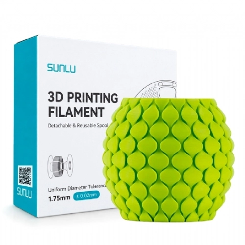 Filamento Sunlu PLA Matte Verde Claro Fosco   Sprout Green   1.75mm 1kg 