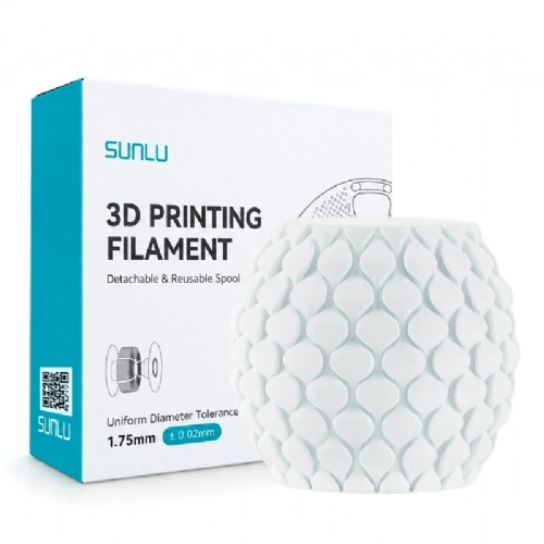 Filamento Sunlu PETG Branco   White   1.75mm 1kg 