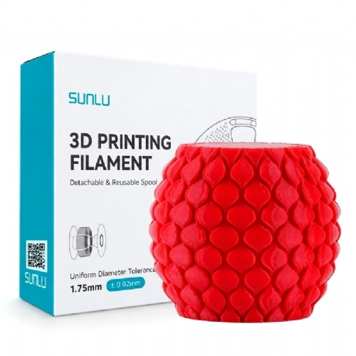 Filamento Sunlu PETG Vermelho   Red   1.75mm 1kg 