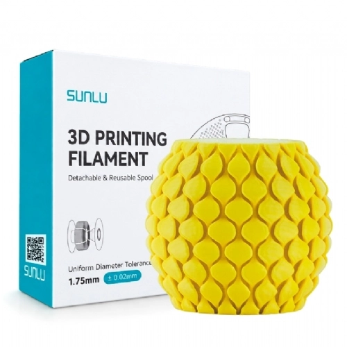 Filamento Sunlu PETG Amarelo   Yellow   1.75mm 1kg 