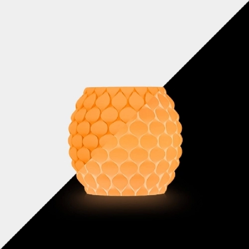 Ampliar foto Filamento Sunlu PLA Glow In The Dark Laranja Cyber   Cyber Orange   1.75mm 1kg 