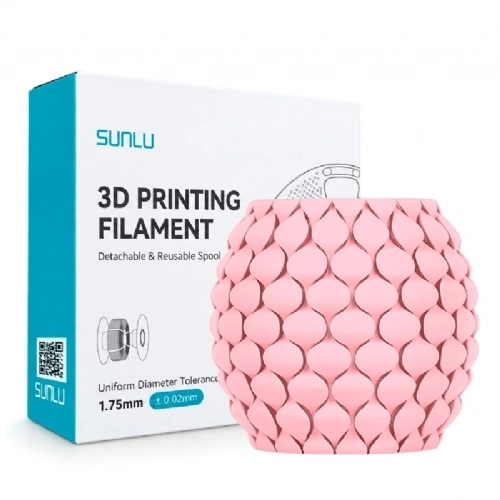 Filamento Sunlu PLA Meta Rosa Suave   Sakura Pink   1.75mm 1kg 