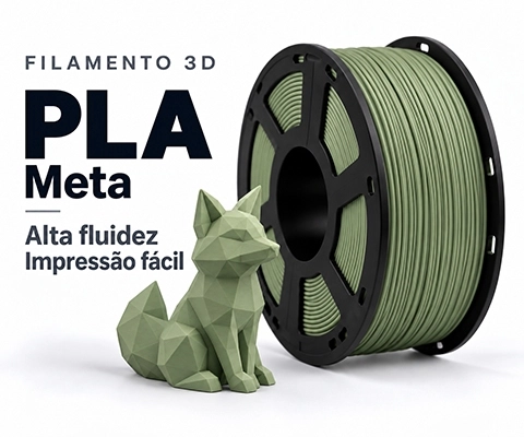 Filamento PLA Meta para impressão 3D