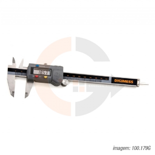 Paquímetro Digital 150mm Nível de Proteção IP54 - Digimess - 100.179G Paquímetro Digital 150mm Nível de Proteção IP54 - Digimess - 100.179G