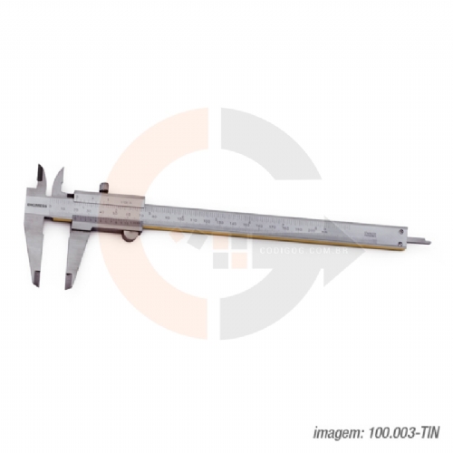 Paquímetro Analógico 200mm Guias em Titânio Digimess 100.003 TIN Paquímetro Analógico 200mm Guias em Titânio Digimess 100.003 TIN
