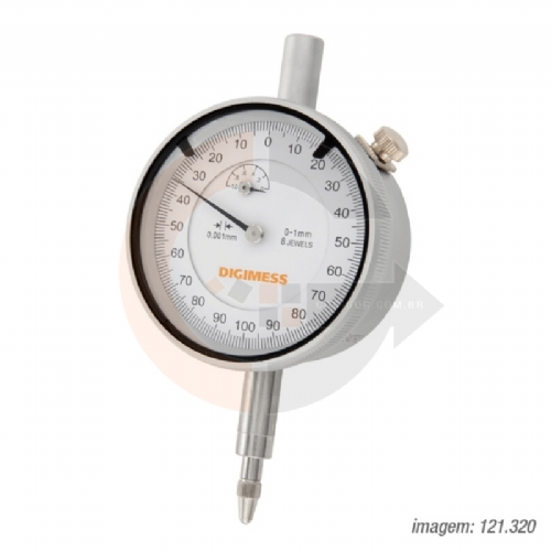 Relógio Comparador Analógico 0.001mm - Digimess - 121.320 Relógio Comparador Analógico 0.001mm - Digimess - 121.320