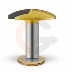 Fresa Esférica Tigela 44mm com Haste 1/2 Pol. para Tupia