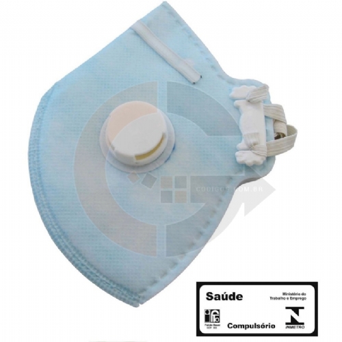 Máscara descartável com válvula, respirador CG421V PFF2 S, Carbografite Máscara descartável com válvula, respirador CG421V PFF2 S, Carbografite