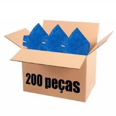 Kit 200 Máscaras Respiratória Semifacial descartável PFF2-S sem válvula - CA 39235 Kit 200 Máscaras Respiratória Semifacial descartável PFF2-S sem válvula - CA 39235