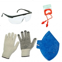 Kit 2 de EPIs - Protetores Auricular, Óculos, Luvas e Máscaras Respiratória Kit 2 de EPIs - Protetores Auricular, Óculos, Luvas e Máscaras Respiratória
