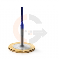 Fresa para MDF 2 Cortes Retos 2.0mm x 17mm Metal Duro Cobertura DLC