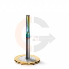 Fresa para MDF 2 Cortes Retos 4.0mm x 17mm Metal Duro Cobertura DLC