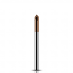 Fresa de Metal Duro para Chanfro em Aço 4.0mm x 90º cobertura CrAITiN HRC55