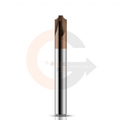 Fresa de Metal Duro para Chanfro com Raio de 2.0mm HRC55 AICrN