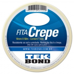 Fita Crepe 18mm x 50m - Tekbond