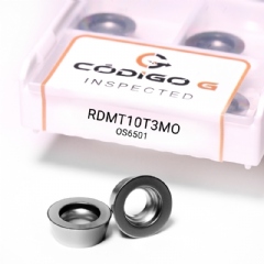 Inserto RDMT10T3MO CrAlb Pastilha de Metal Duro para Ferro Fundido, Grade 6501 - 10 peças