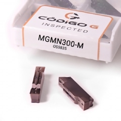 Inserto MGMN300 M TiAlSin Pastilha de Metal Duro para Aço Inox, Grade 5835 - 10 peças