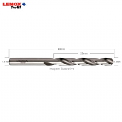 Broca Aço Rápido HSS 1.60mm Lenox Twill TW104