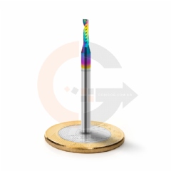 Fresa para Acrílico e Outros Plásticos  1 Corte 2.0mm x 8.0mm Metal Duro com DLC