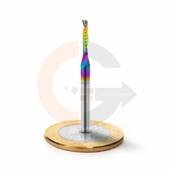 Fresa para Acrílico e Outros Plásticos  1 Corte 2.0mm x 12mm Metal Duro com DLC