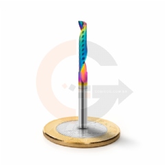 Fresa para Acrílico e Outros Plásticos  1 Corte 3.175mm x 17mm Metal Duro com DLC