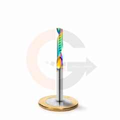 Fresa para Acrílico e Outros Plásticos  1 Corte 4.0mm x 22mm Metal Duro com DLC