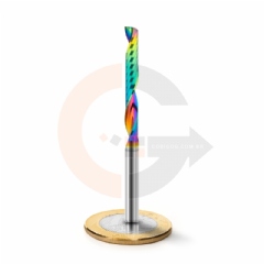 Fresa para Acrílico e Outros Plásticos  1 Corte 4.0mm x 32mm Metal Duro com DLC