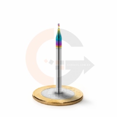Fresa Down Cut 1 corte 1.0mm x 3.0mm corte invertido, Metal Duro com DLC