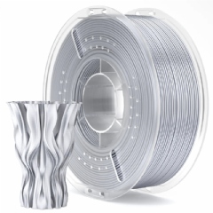 Filamento PLA Silk Silver Prateado - Elegoo - 1.75mm 1kg 