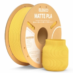 Filamento PLA Matte Fosco Amarelo Sol - Sunshine Yellow - Elegoo - 1.75mm 1kg 