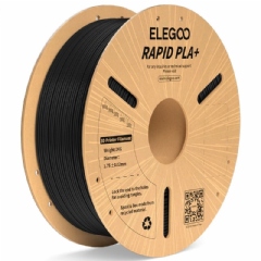 Filamento Rapid PLA+ Preto - Elegoo - 600mm/s Hyper Velocidade - 1kg 