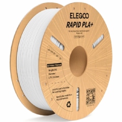 Filamento Rapid PLA+ Branco - Elegoo - 600mm/s Hyper Velocidade - 1kg 