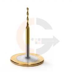Fresa Esférica Ball Nose 1.5mm x 12mm Metal Duro com Titânio Fresa Esférica Ball Nose 1.5mm x 12mm Metal Duro com Titânio