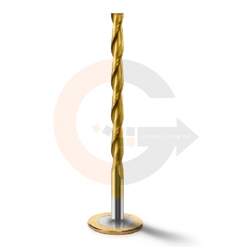 Fresa Topo 2 Cortes Espiral 6.0mm x 72mm Metal Duro com Titânio Fresa Topo 2 Cortes Espiral 6.0mm x 72mm Metal Duro com Titânio