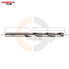 Broca Aço Rápido HSS 8.50mm Lenox Twill TW104