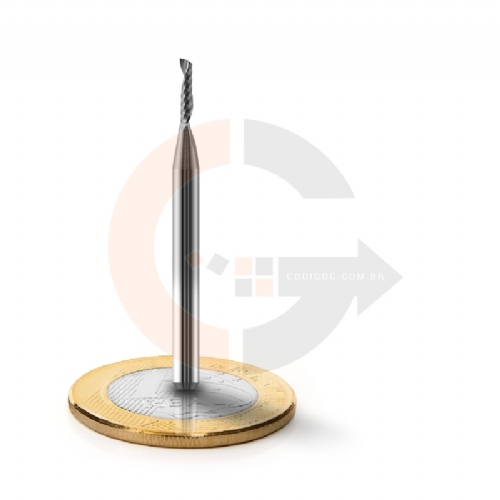 Fresa Para Acrílico e Outros Plásticos 1 Corte 1.5mm x 7mm Metal Duro Fresa Para Acrílico e Outros Plásticos 1 Corte 1.5mm x 7mm Metal Duro