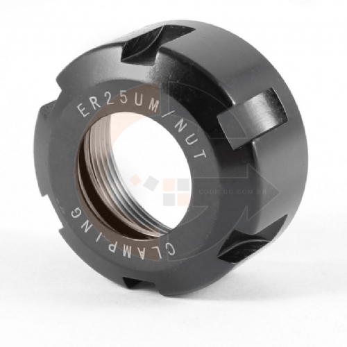 Porca ER25 UM T2 castelo para spindle e porta pinça ER25UM T2 Porca ER25 UM T2 castelo para spindle e porta pinça ER25UM T2