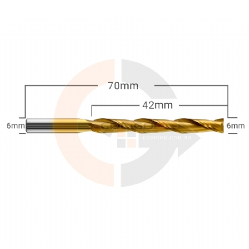Ampliar foto Fresa Topo 2 Cortes Espiral 6.0mm x 42mm Metal Duro com Titanio Ampliar foto Fresa Topo 2 Cortes Espiral 6.0mm x 42mm Metal Duro com Titanio