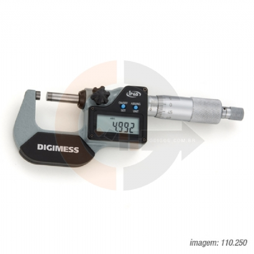 Micrometro Externo Digital Protecao IP65   Digimess   110.250