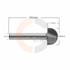 Ampliar foto Fresa esferica para madeira e MDF 18mm