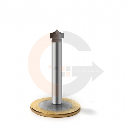 Fresa de arredondar cantos 8mm para madeira e MDF Metal Duro