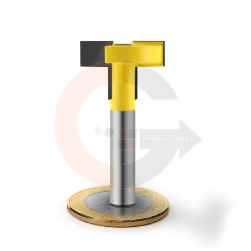 Fresa T para canaletado em MDF 27mm Fresa T para canaletado em MDF 27mm
